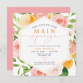 Invitación JADA Citrus Fruit Main Squeeze Bridal Shower