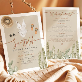 Invitación JADE Boho Deert Cactus Scottsdale Antes del velo