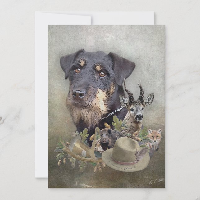 Invitación Jagdterrier (Anverso)