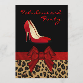 Invitación Jaguar elegante Stiletto Custom Invitation de