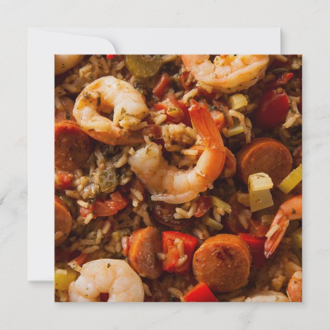 Invitación Jambalaya - ¡Invitación Cajún! (Anverso)