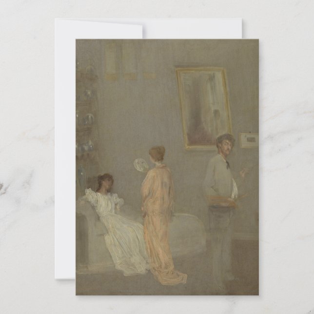 Invitación James Abbott McNeill Whistler - El artista en su (Anverso)