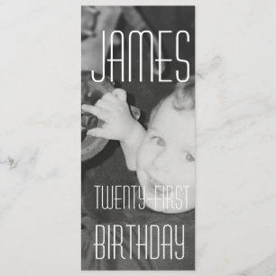 Invitación James vigésimo primer (vertical)
