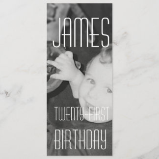 Invitación James vigésimo primer (vertical)