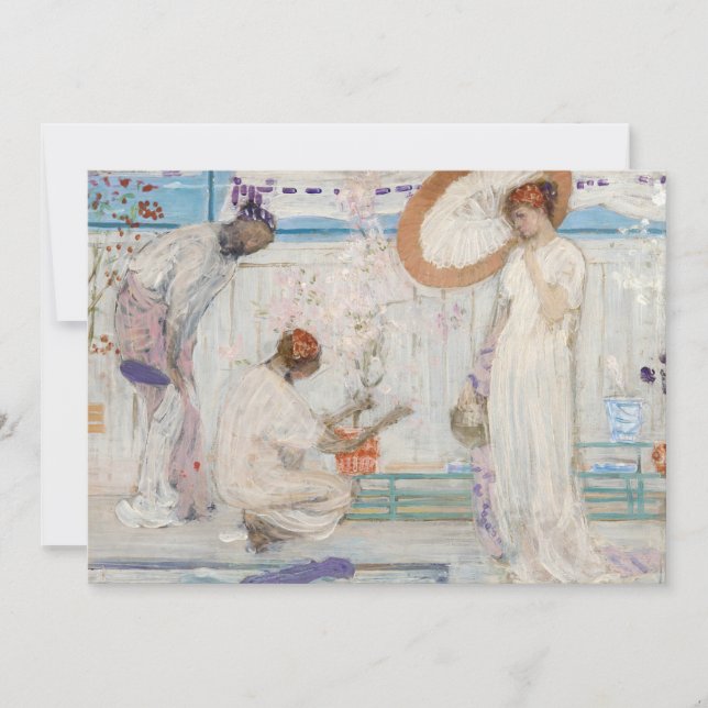 Invitación James Whistler - Sinfonía blanca, tres Chicas (Anverso)