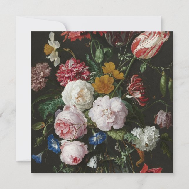 Invitación Jan Davidsz. De Heem - Vida fija con flores (Anverso)