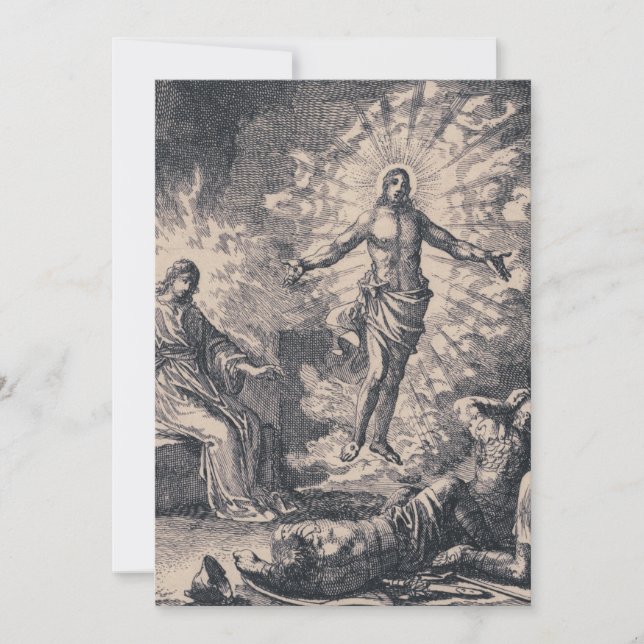 Invitación Jan Luyken’s Resurrection of Christ Holy Card (Anverso)