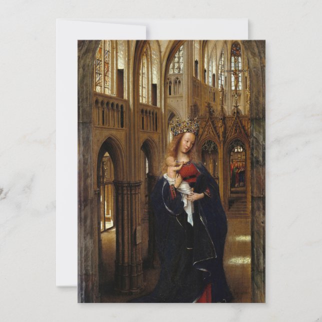 Invitación Jan van Eyck - Madonna en la Iglesia (Anverso)