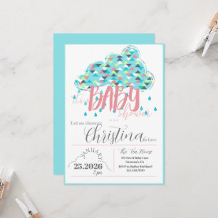 Invitación Janurary Sprinkle Shower Mamá-en-ser Baby Shower