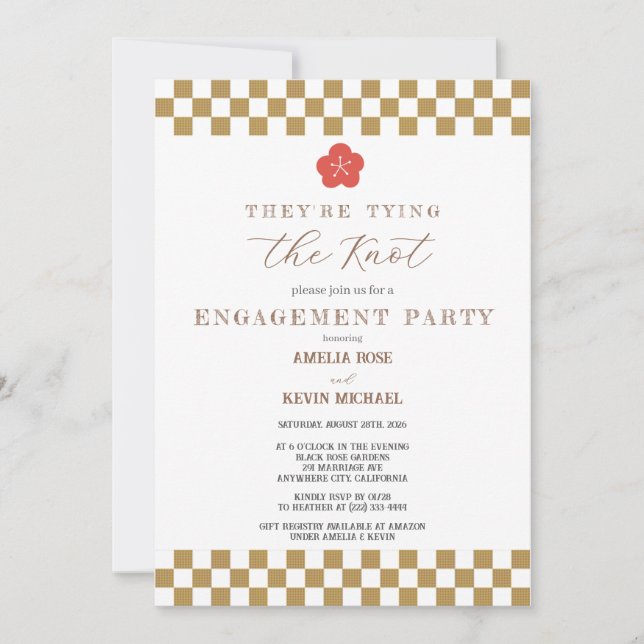 Invitación Japanese Touch Bridal (Anverso)