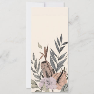 Invitación Jardín Botánico Boho - Ilustracion floral