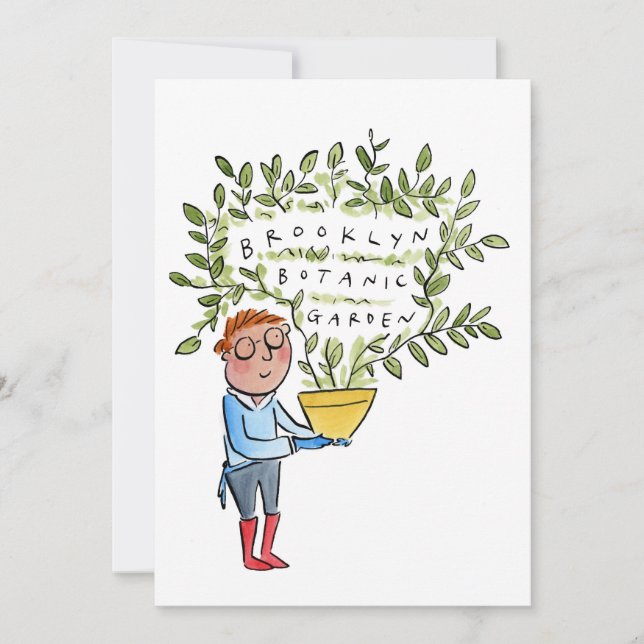 Invitación Jardín Botánico de Brooklyn (Anverso)