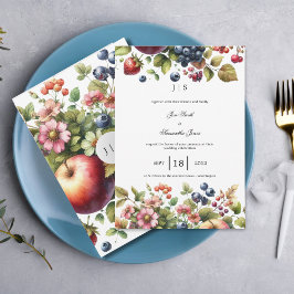 Invitación jardín colorido verano