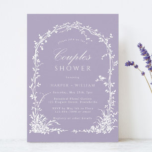Invitación Jardín de Arco Botánico, Ducha de Novios con Lavan