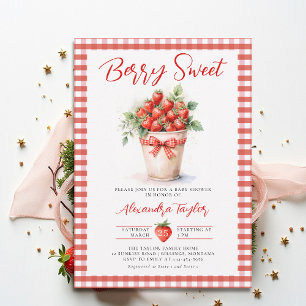 Invitación Jardín de Arte de Bayas Dulces Fiesta de Regalos p