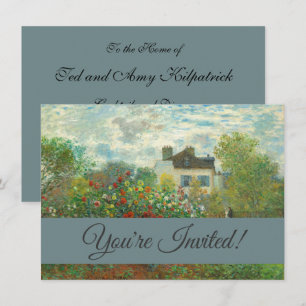 Invitación Jardín de artistas monet en pintura argentina
