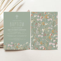 Jardín De Bautismo De Flor Silvestre Verde Masaje