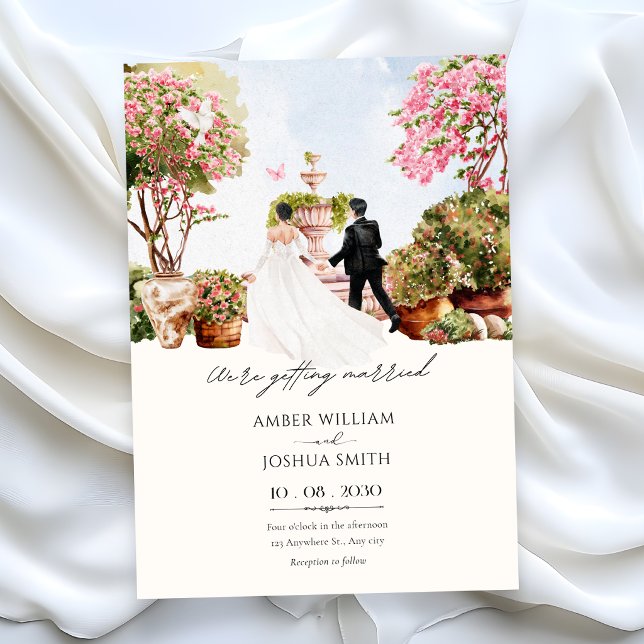 Invitación Jardín de boda acuarela (Subido por el creador)