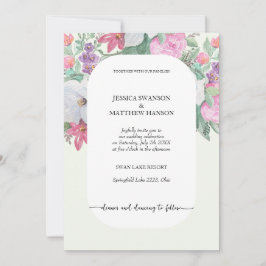 Invitación Jardín de Boho de Flores de verano de primavera