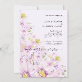 Invitación Jardín de Boho de Flores de verano de primavera