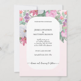 Invitación Jardín de Boho de Flores de verano de primavera