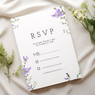 Invitación Jardín de boho de flores silvestres verdes de la p