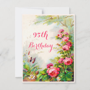 Invitación Jardín de cabaña de Rosas victorianos de la moda 9