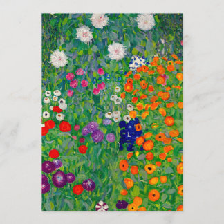 Invitación Jardín de Cottage Gustav Klimt