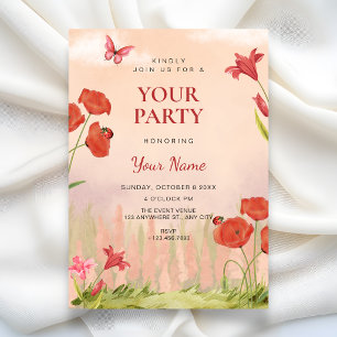 Invitación Jardín de flores