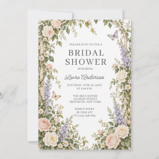 Invitación Jardín de Flores Despedida de Soltera