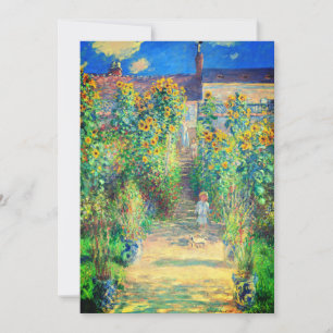 Invitación Jardín de flores Monet