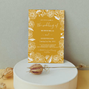 Invitación Jardín de flores silvestres Boda Botánica