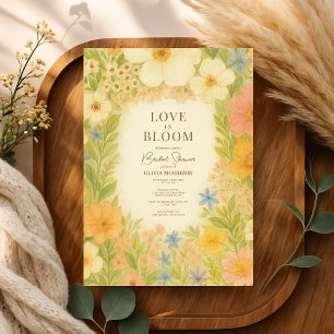 Invitación Jardín de flores silvestres para despedida de solt