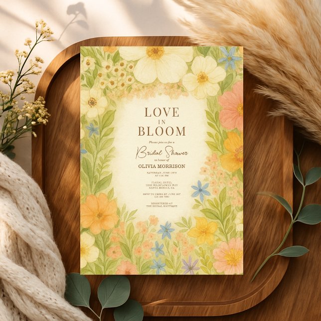 Invitación Jardín de flores silvestres para despedida de solt (Subido por el creador)