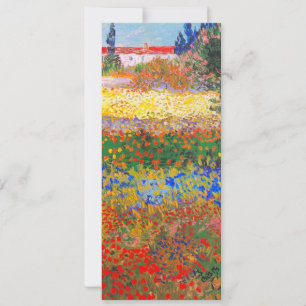 Invitación Jardín de flores Vincent Van Gogh