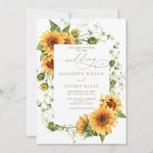 Jardín de Girasoles Elegantes Florales Boda