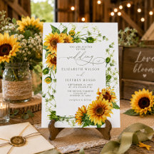 Jardín de Girasoles Elegantes Florales Boda