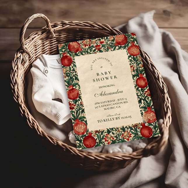 Invitación Jardín de Granada Botánico Baby Shower (Subido por el creador)