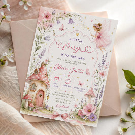 Invitación Jardín de Hadas Chicas Florales Baby Shower
