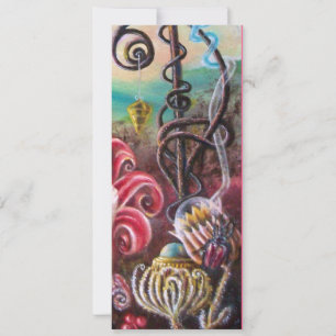 Invitación JARDÍN DE LA MELISA 2, Negro, Blanco, Fucsia