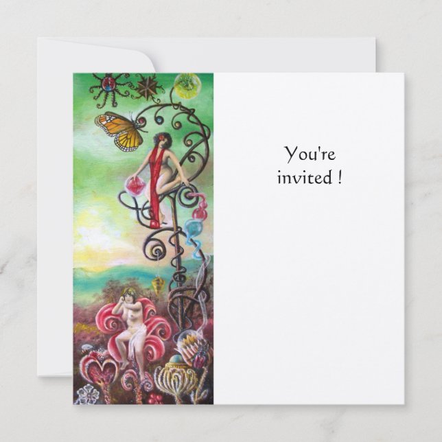 Invitación JARDÍN DE LA MELISA oro (Anverso)