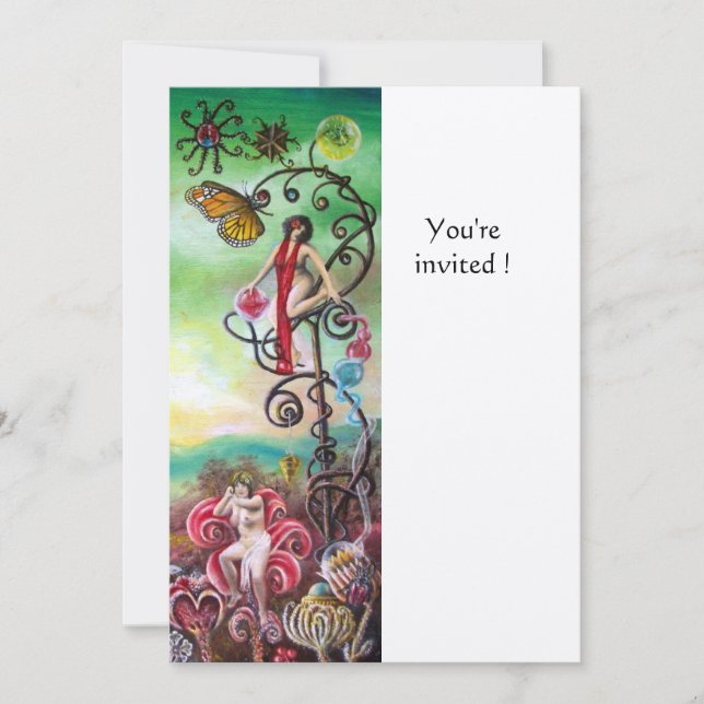 Invitación JARDÍN DE LA MELISSA oro (Anverso)