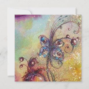 Invitación JARDÍN DE LA PLANTA DE SOMBRAS PERDIDAS, amarillo