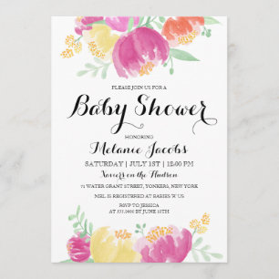 Invitación Jardín de la posada   Baby Shower