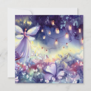 Invitación Jardín de las Fe: Hada mística, un Baby Shower