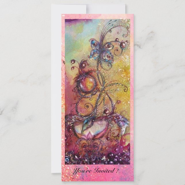 INVITACIÓN JARDÍN DE LAS SOMBRAS PERDIDAS,MARIPOSA MÁGICA (Anverso)