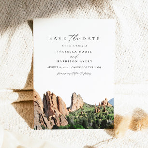 Invitación JARDÍN DE LOS DIOS Skyline Travel Save the Date