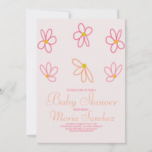 Invitación Jardín de Margaritas Coloridas Florales de Primave