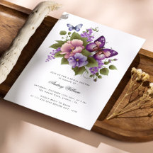 Jardín de mariposa floral: elegante ducha de novia