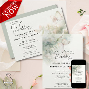 Invitación Jardín de mariposas encantadas